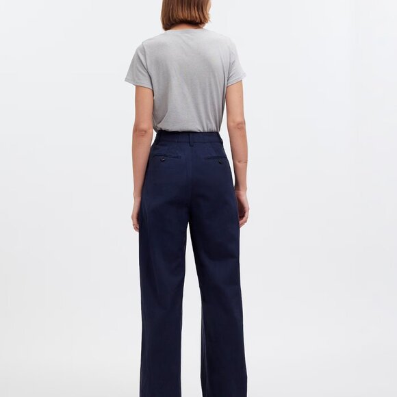 Madewell Harlow Wide-Leg Pant Size 4 Navy Deep Indigo - Picture 11 of 14